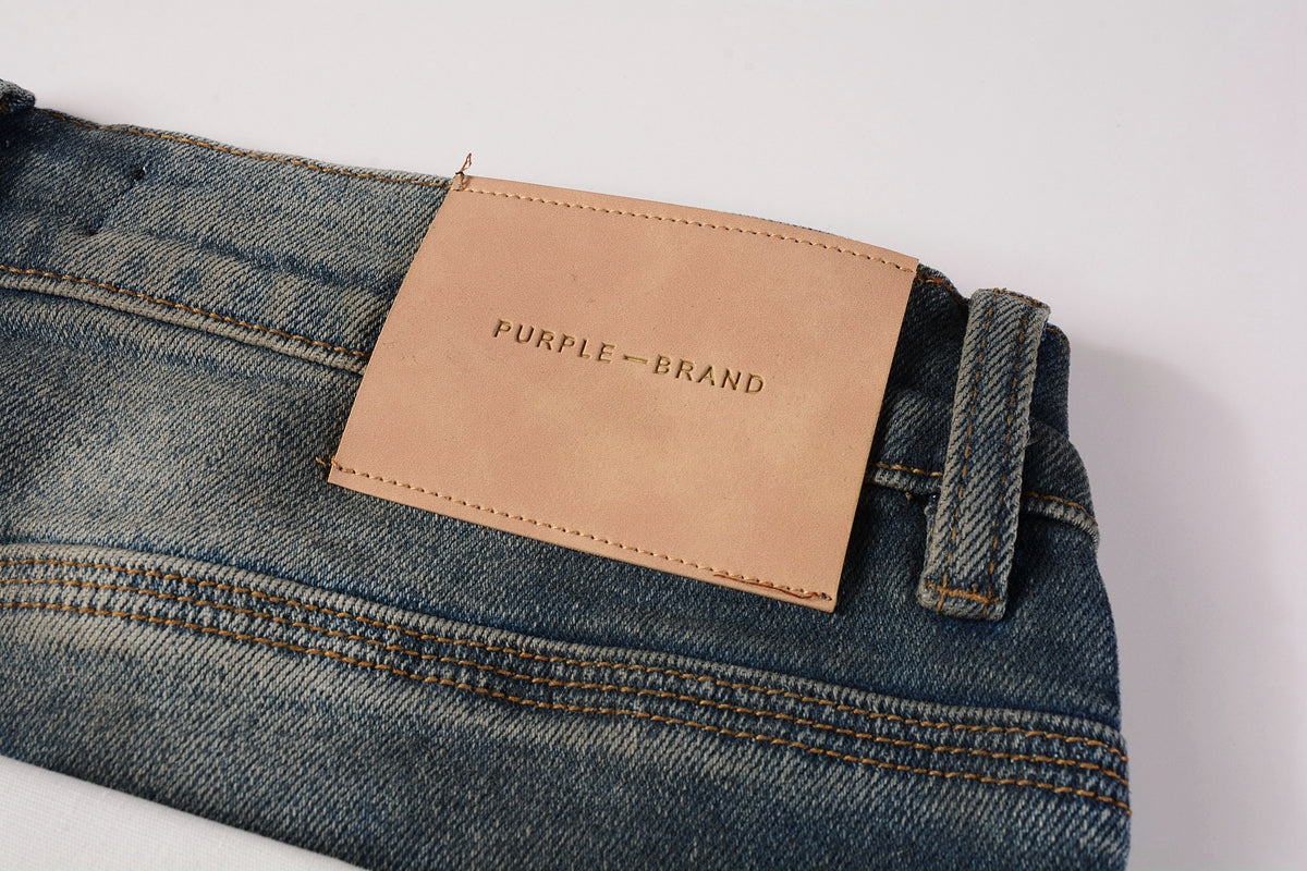 PURPLE Mens Purple Ripped Jeans Skinny Slim Fit Denim Pants Designer Flared Jeans for Men 9009