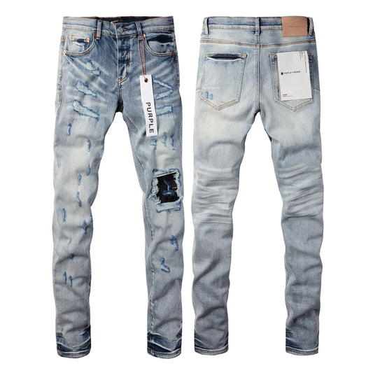 PURPLE New Purple Personality Fashion Jeans 9038
