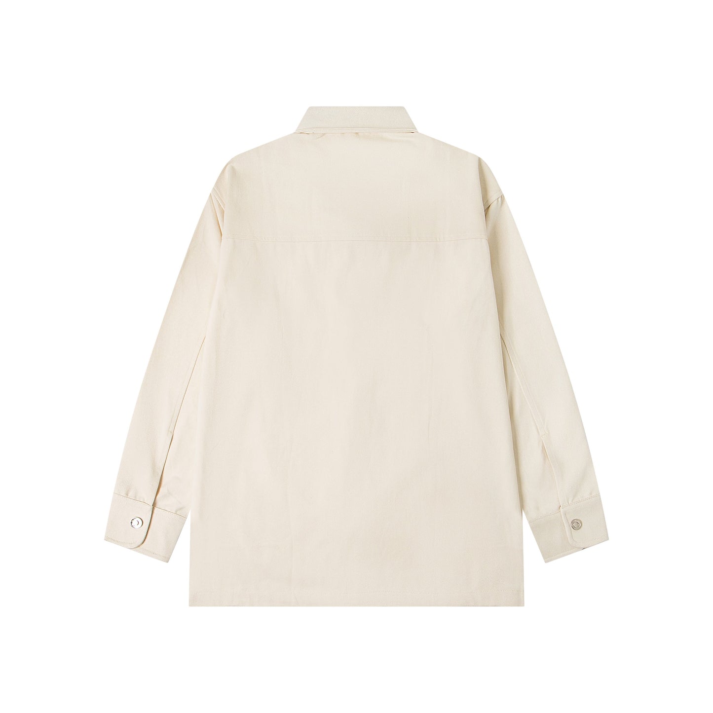 Ami paris Classic Heart Embroidered Long-Length Denim Shirt 848