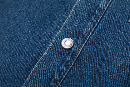 Ami paris 3D Embossed Heart Denim Jacket 835